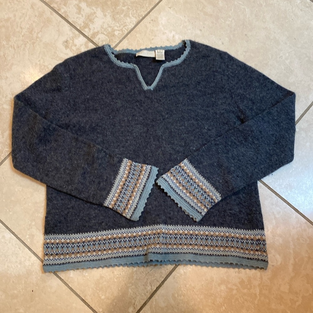Vintage J Jill gray sweater size M